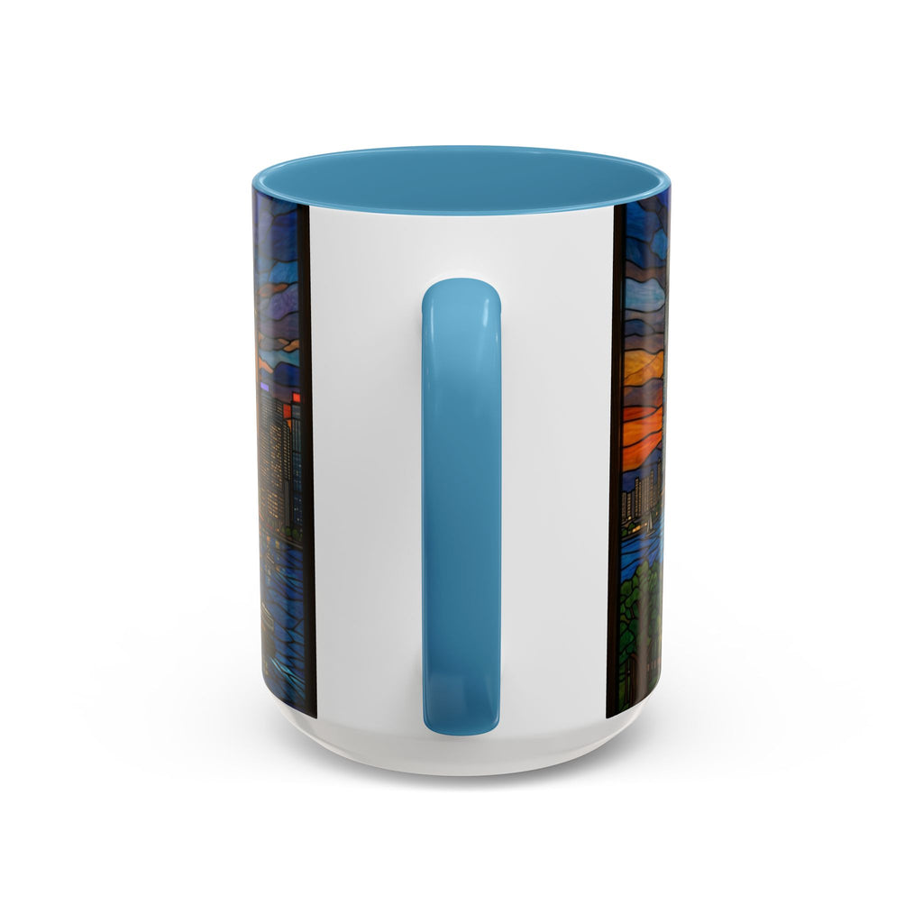 Hong Kong Sky Line Stained-Glass Coffee Mug (11/15oz)