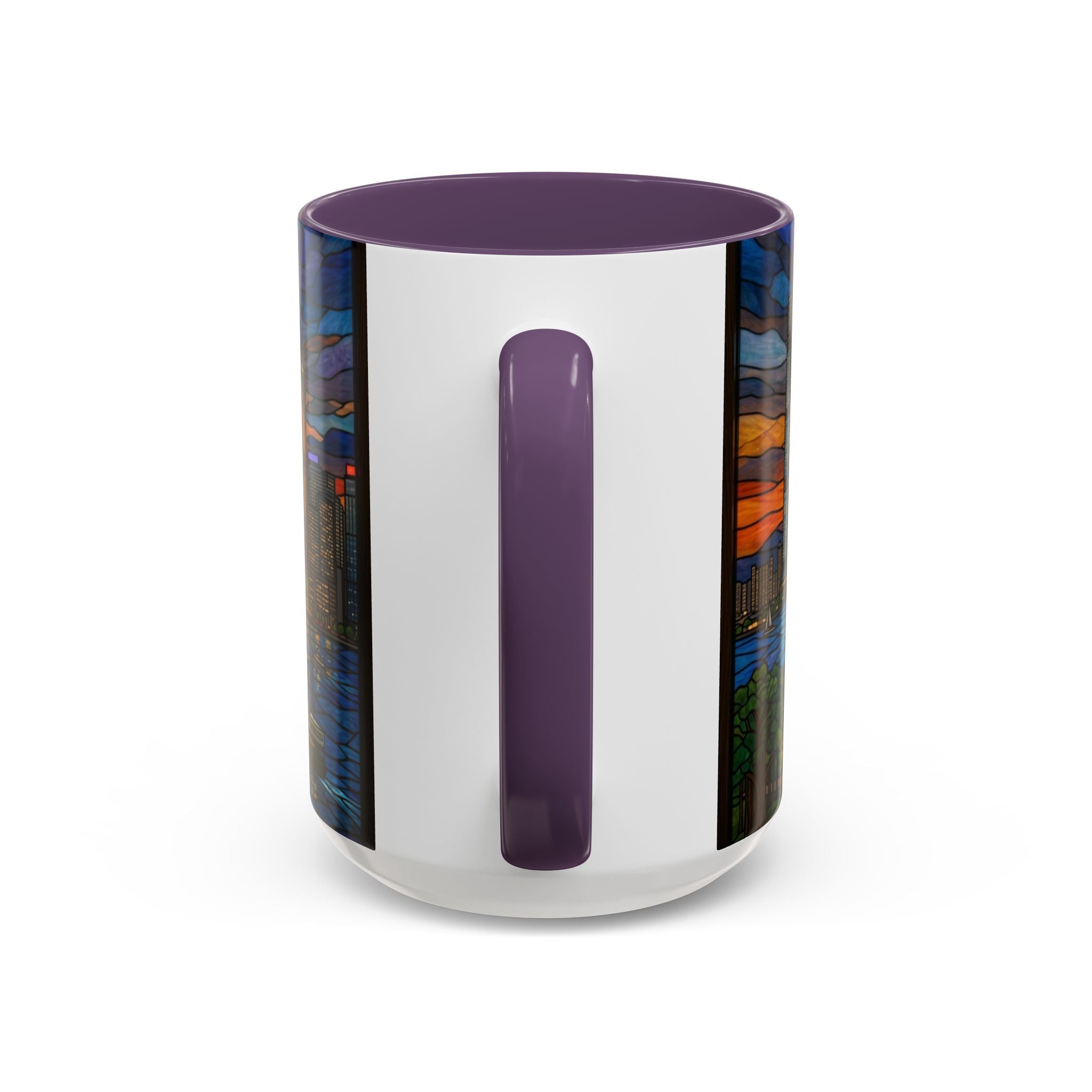 Hong Kong Sky Line Stained-Glass Coffee Mug (11/15oz)