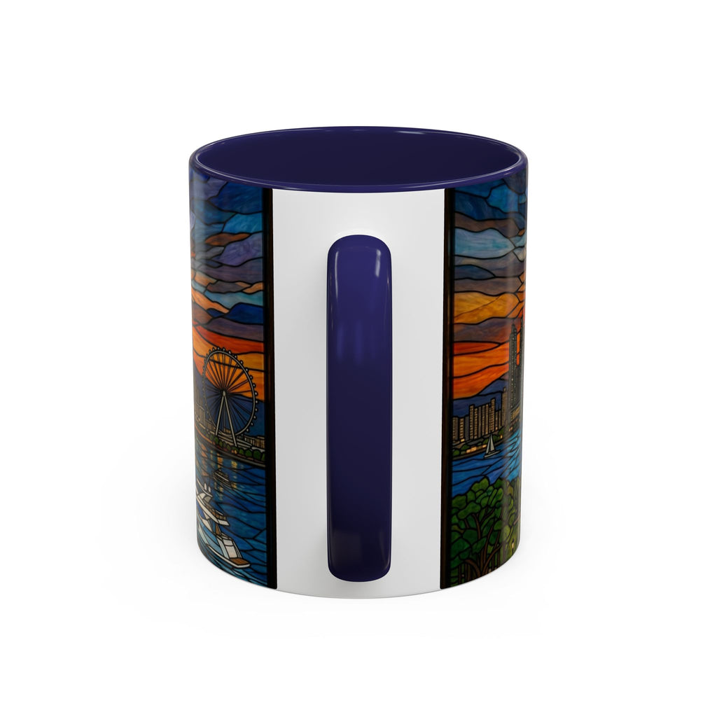 Dubai Skyline Stained Glass Accent Coffee Mug (11/15oz)