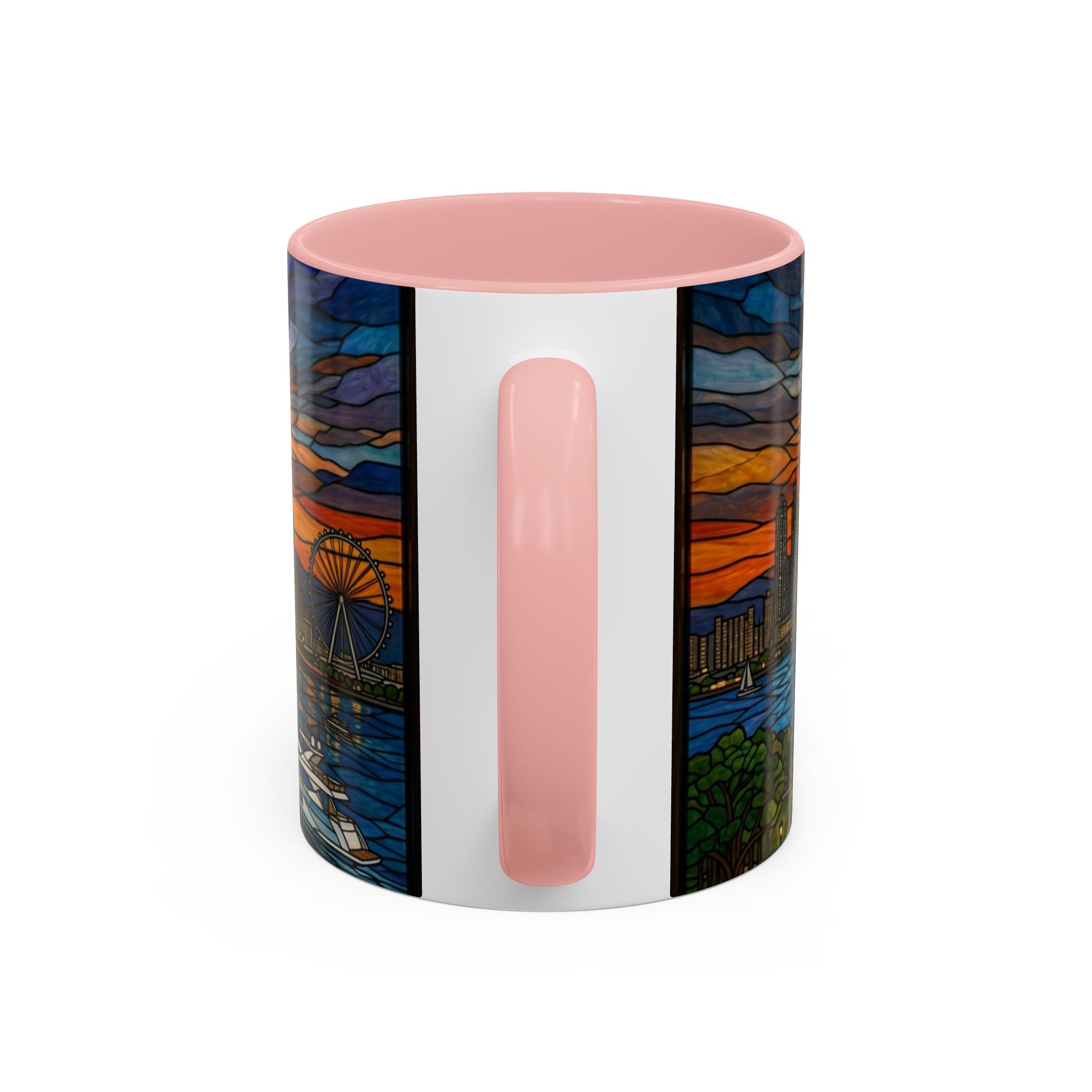 Dubai Skyline Stained Glass Accent Coffee Mug (11/15oz)