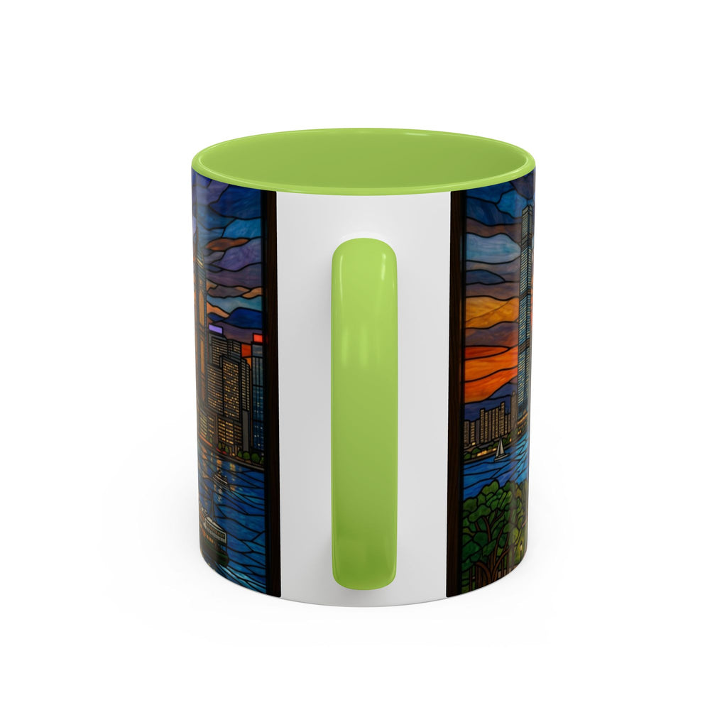 Hong Kong Sky Line Stained-Glass Coffee Mug (11/15oz)