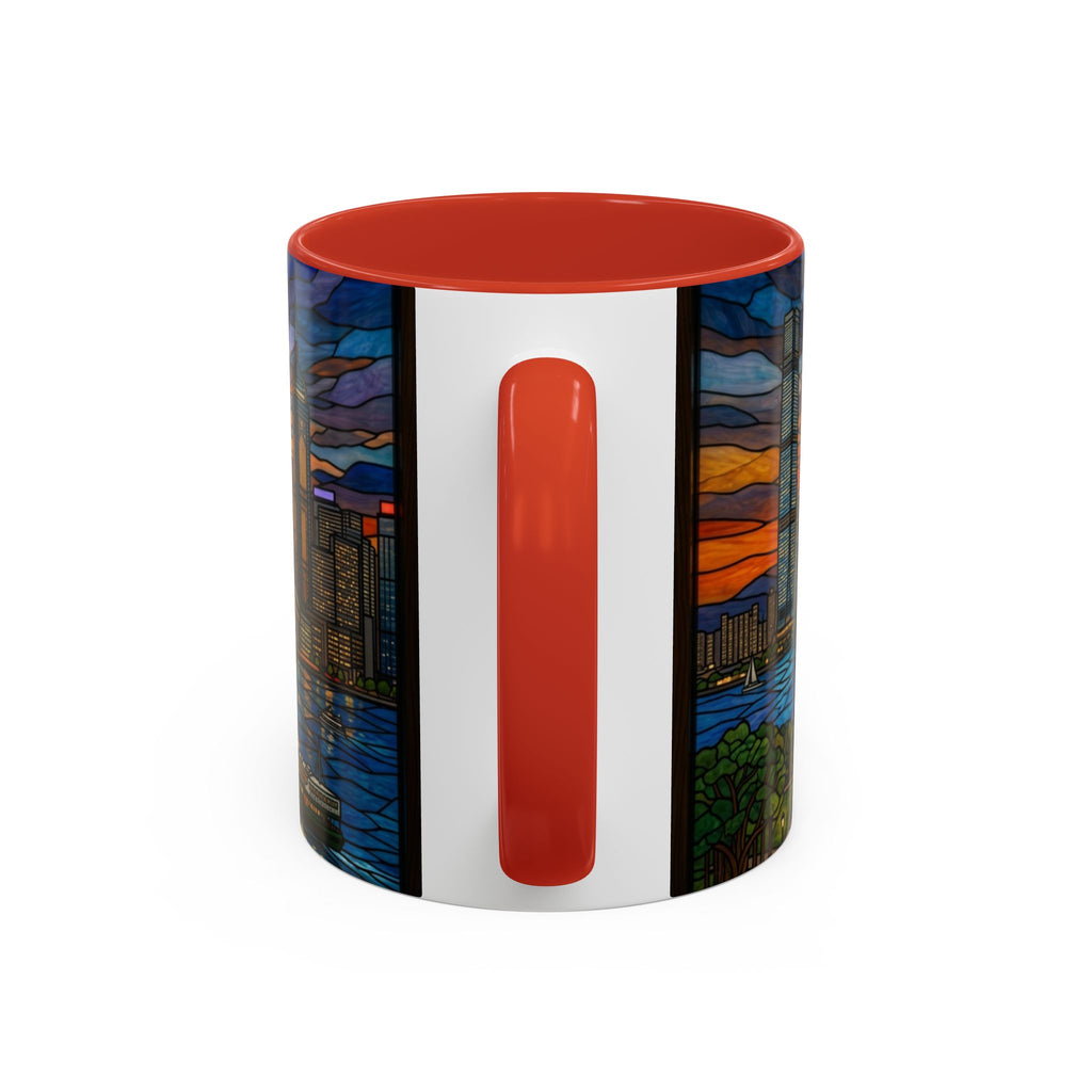 Hong Kong Sky Line Stained-Glass Coffee Mug (11/15oz)