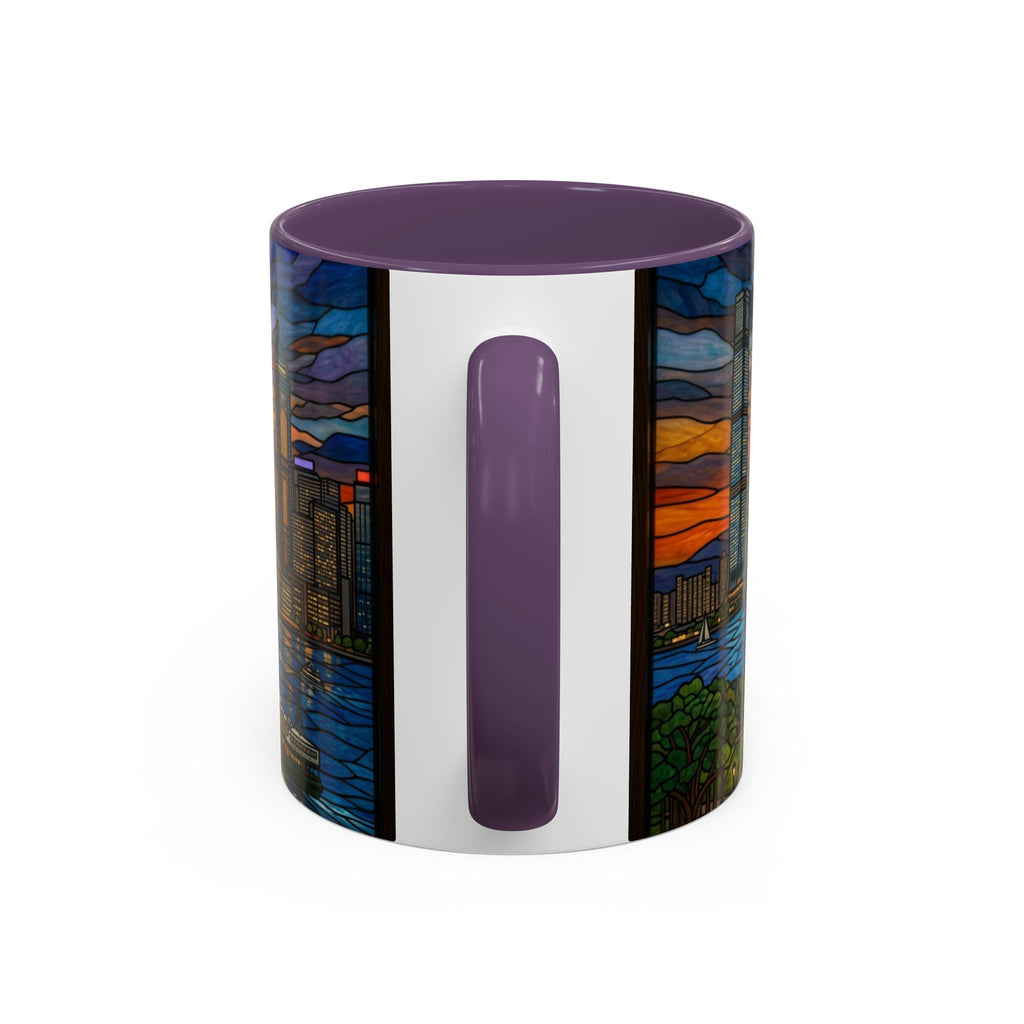 Hong Kong Sky Line Stained-Glass Coffee Mug (11/15oz)