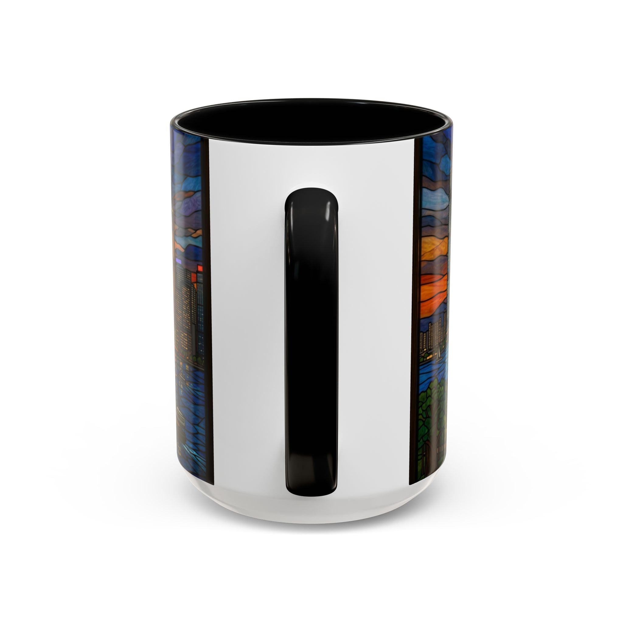 Hong Kong Sky Line Stained-Glass Coffee Mug (11/15oz)