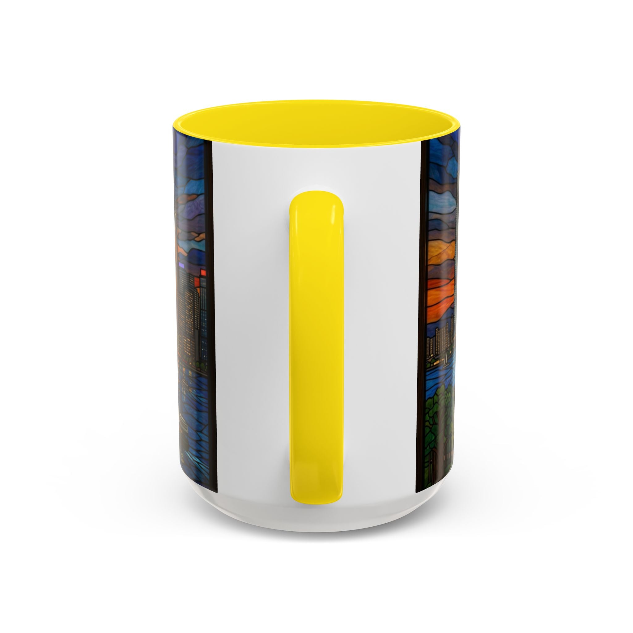 Hong Kong Sky Line Stained-Glass Coffee Mug (11/15oz)