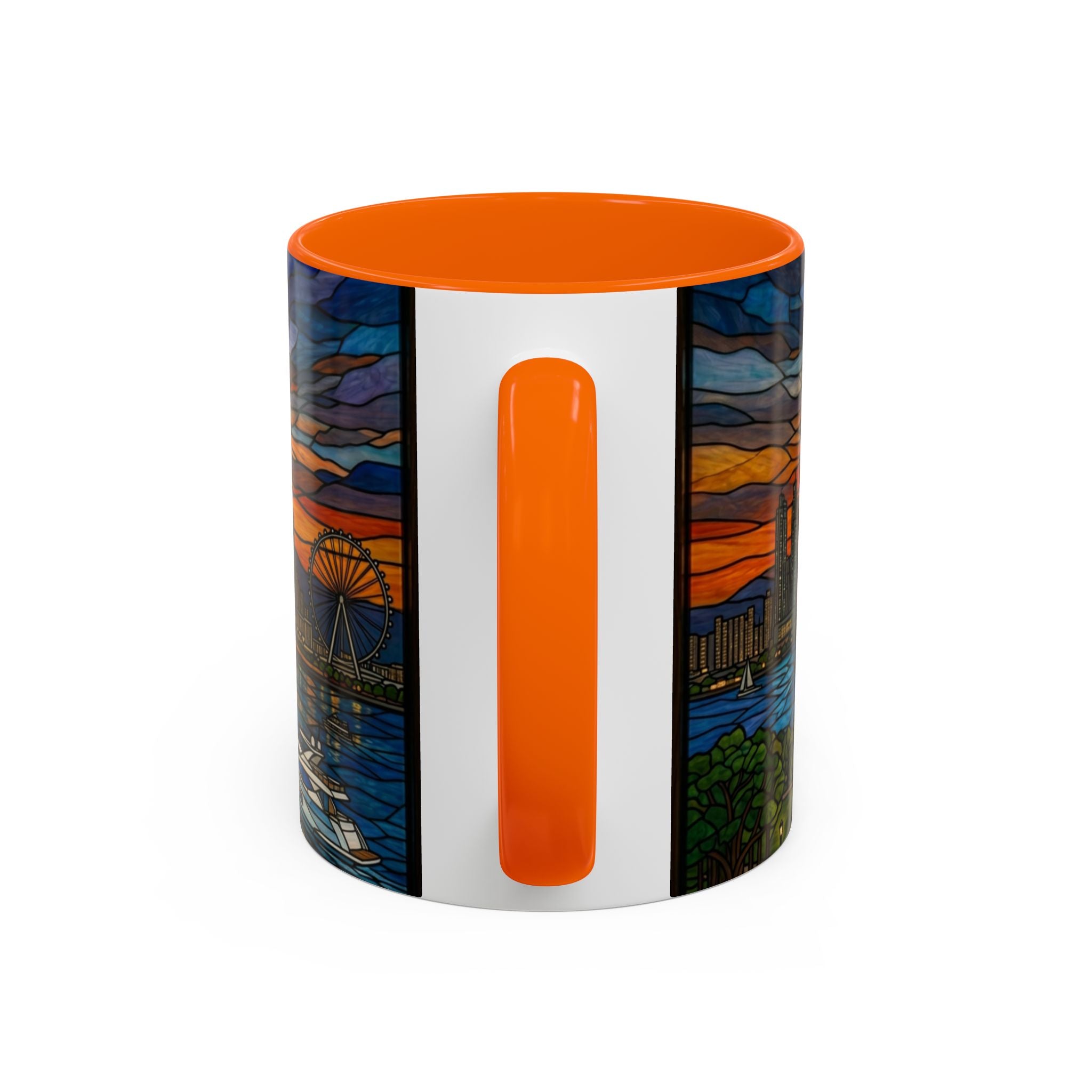Dubai Skyline Stained Glass Accent Coffee Mug (11/15oz)