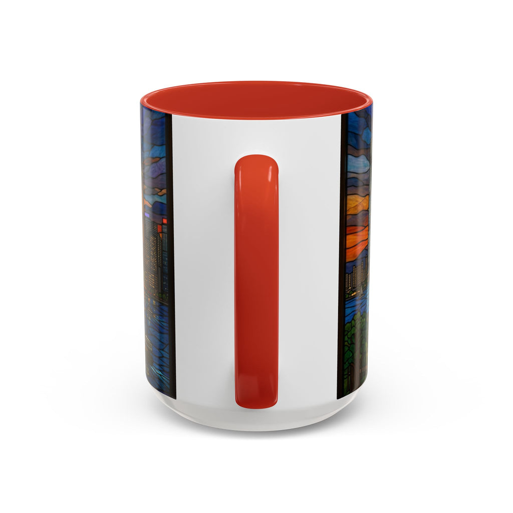 Hong Kong Sky Line Stained-Glass Coffee Mug (11/15oz)