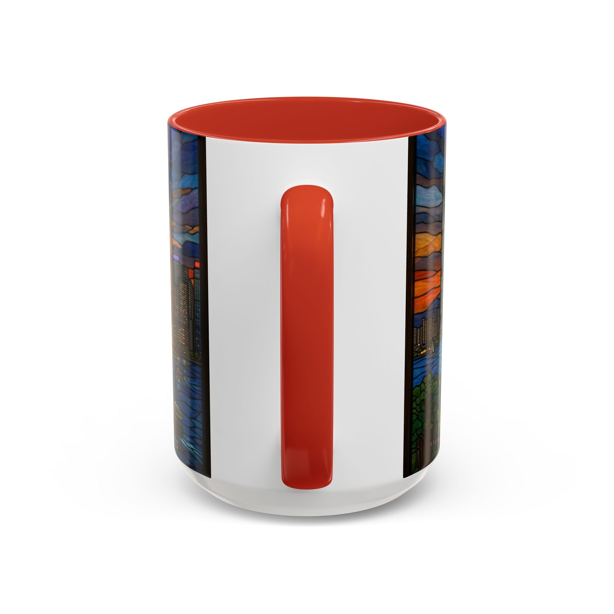 Hong Kong Sky Line Stained-Glass Coffee Mug (11/15oz)