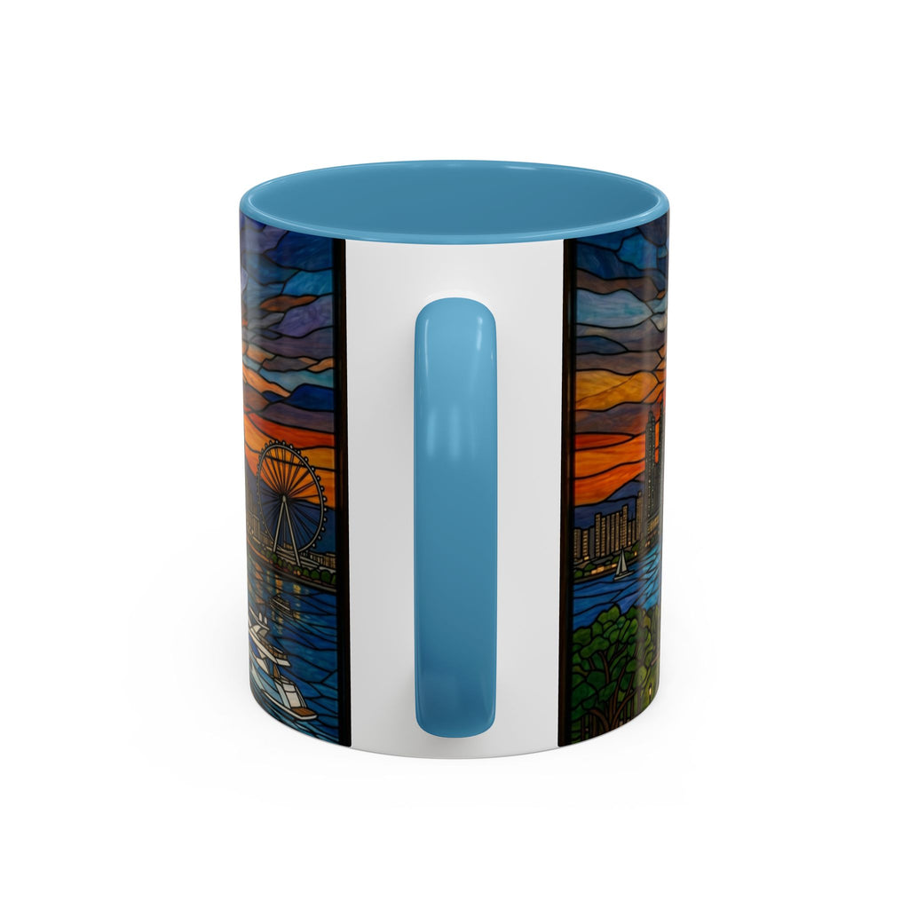 Dubai Skyline Stained Glass Accent Coffee Mug (11/15oz)