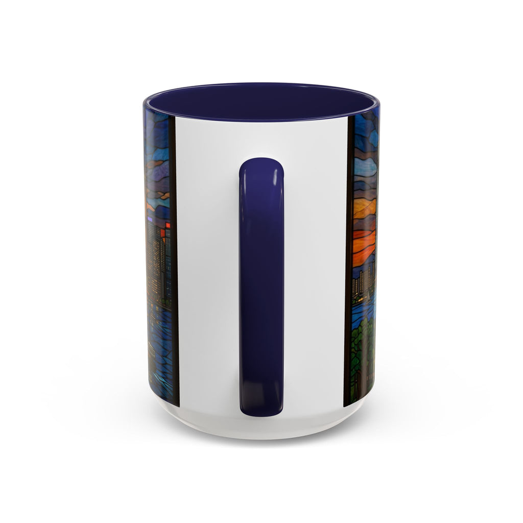 Hong Kong Sky Line Stained-Glass Coffee Mug (11/15oz)