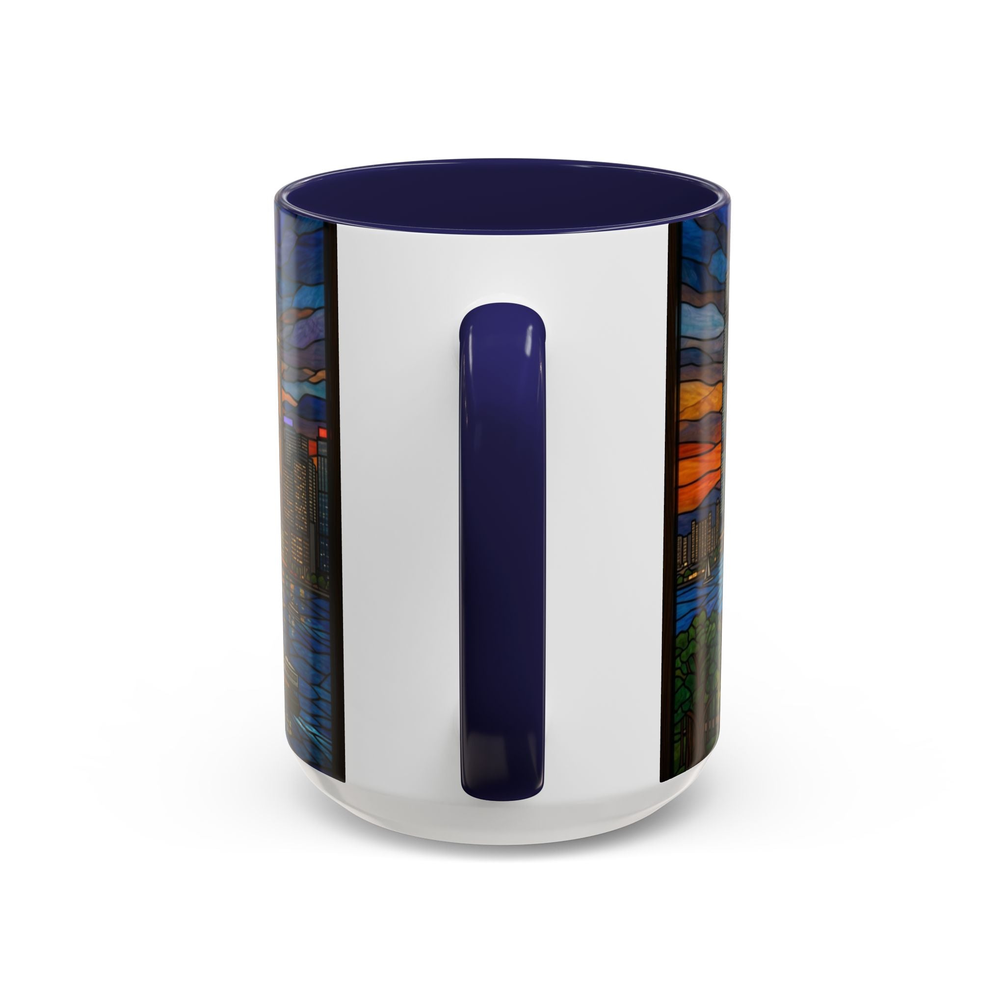 Hong Kong Sky Line Stained-Glass Coffee Mug (11/15oz)
